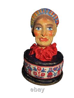 Vintage Candy Container/Figurine old woman made in Germany