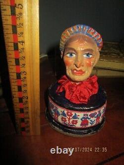 Vintage Candy Container/Figurine old woman made in Germany