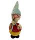 Vintage Candy Container Nodder Bobble Head Santa Elf Toy Painter W. Germany