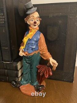 Vintage Clown Figurines 8 Glashupfer Germany Rare