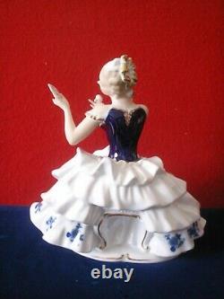 Vintage Cobalt Wallendorf Figurine (Large)