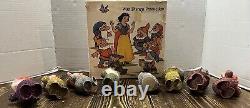 Vintage Disney Snow White Seven Dwarfs Christmas Candy Container Germany with Box