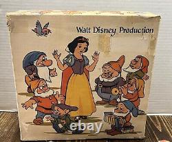 Vintage Disney Snow White Seven Dwarfs Christmas Candy Container Germany with Box