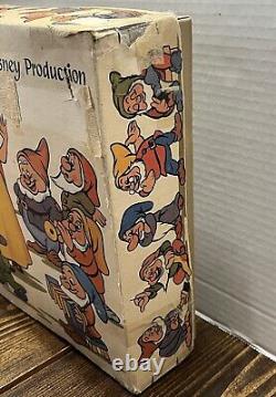 Vintage Disney Snow White Seven Dwarfs Christmas Candy Container Germany with Box