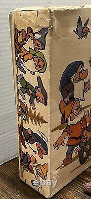 Vintage Disney Snow White Seven Dwarfs Christmas Candy Container Germany with Box