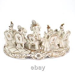 Vintage Dresden Art Musician Porcelain Figurines 11 Large Gold Germany