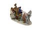 Vintage Dresden Figurine Cinderella Horse-drawn Carriage Driver, Passenger, 6065