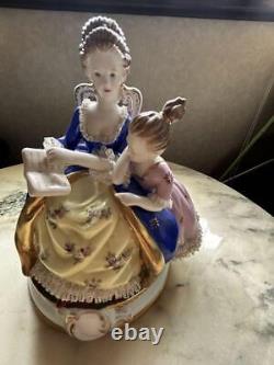 Vintage Dresden Figurine Mother and daughter Family made Germany