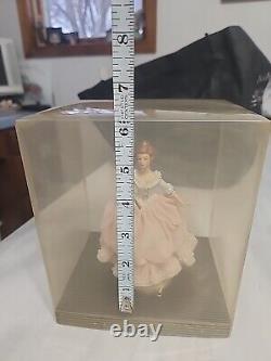 Vintage Dresden Germany Lady In Pink Gown Figurine 6 Never Out Of Box