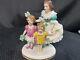 Vintage Dresden Lace Figurine Mother And Children, Made In Germany