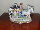 Vintage Estate Hand-painted Porcelain Horse Carriage Figure Made In Germany