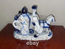 Vintage ESTATE Porcelain Horse Carriage Fine China Made in Germany