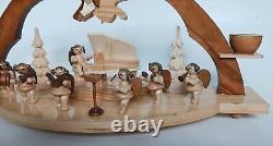 Vintage Erzgebirge Figurine Christmas schwibbogen or lichterbogen with 4 candles