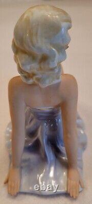 Vintage Fasold & Stauch Porcelain Sitting Dancer Figurine Figure Girl Germany