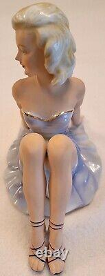 Vintage Fasold & Stauch Porcelain Sitting Dancer Figurine Figure Girl Germany