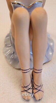 Vintage Fasold & Stauch Porcelain Sitting Dancer Figurine Figure Girl Germany