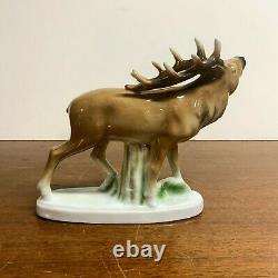 Vintage Fasold & Stauch Wallendorf Elk Figurine 16830
