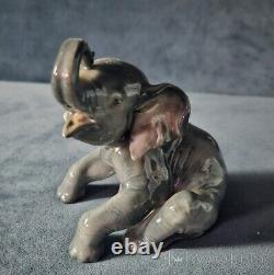 Vintage Figurine Baby Elefant Rosenthal Porcelain Statue German Rare Old 20th