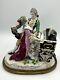 Vintage Franz Witter German Porcelain Courting Couple At Piano Figurine Figure