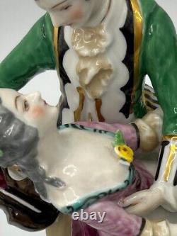 Vintage Franz Witter German Porcelain Courting Couple at Piano Figurine Figure