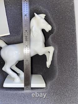 Vintage Fürstenberg Germany White Porcelain Horse Figurine With Box