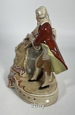 Vintage GDR Porcelain Couple Cording Figurine Made in Germany 9 X 8 Musictions