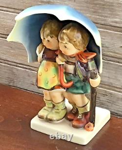 Vintage GOEBEL HUMMEL #71 Stormy Weather Girl & Boy Under Umbrella W Germany