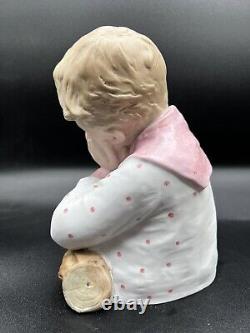 Vintage Gebruder Heubach-German Bisque-Piano Baby Young Child/Boy Bust 7