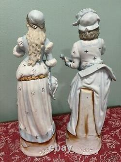 Vintage Gebruder Heubach German Porcelain Bisque Figurine Serenade Couple 5334