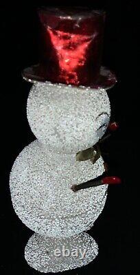 Vintage German Candy Container Snowman With Red Top Hat