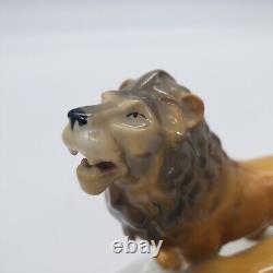 Vintage German Carl Scheidig Lion & Lioness Porcelain Figurine 7331