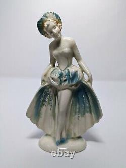 Vintage German Dancer Porcelain Figurine Markered A/34 On The Base, Germany