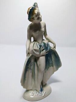 Vintage German Dancer Porcelain Figurine Markered A/34 On The Base, Germany