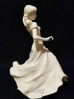 Vintage German Hutschenreuther G. Granget White Porcelain Woman Dancing Figurine