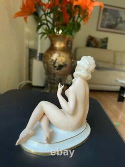 Vintage /German Porcelain Figurine Nude Lady-Gerold -Bavaria-Art Deco/Rare