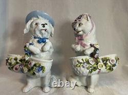 Vintage German Porcelain, Thuringia 19th Century Figurines, Excellent Cond