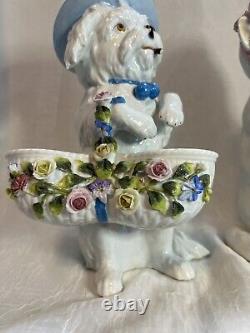 Vintage German Porcelain, Thuringia 19th Century Figurines, Excellent Cond