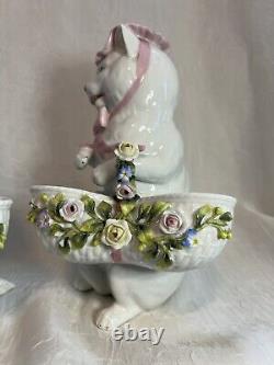 Vintage German Porcelain, Thuringia 19th Century Figurines, Excellent Cond