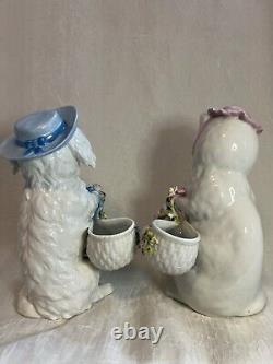 Vintage German Porcelain, Thuringia 19th Century Figurines, Excellent Cond