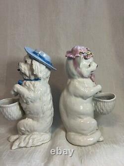 Vintage German Porcelain, Thuringia 19th Century Figurines, Excellent Cond