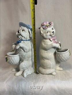 Vintage German Porcelain, Thuringia 19th Century Figurines, Excellent Cond