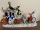 Vintage German Scheibe Alsbach Porcelain Horse Carriage Figural Group Marked