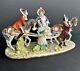 Vintage German Scheibe Alsbach Porcelain Horse Carriage Figural Group Marked-20c