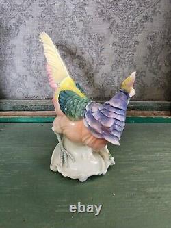 Vintage Germany Bird Porcelain Pheasant Figurine Karl ENS Hand Painted