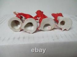 Vintage Germany Porcelain Christmas Snowbaby 4 Piece Elf Band