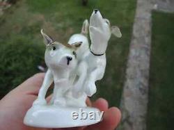 Vintage Gerold Porcelain Bavaria Dog Figurine