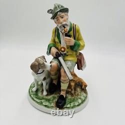 Vintage Gerold Porzellan Tettau Bavaria Germany Hunter Large Hand Painted Figure