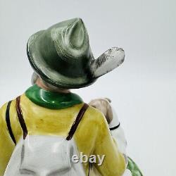 Vintage Gerold Porzellan Tettau Bavaria Germany Hunter Large Hand Painted Figure