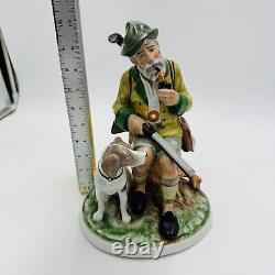 Vintage Gerold Porzellan Tettau Bavaria Germany Hunter Large Hand Painted Figure