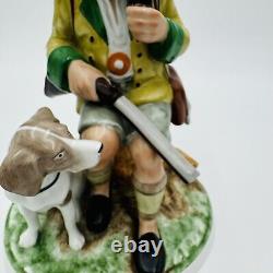 Vintage Gerold Porzellan Tettau Bavaria Germany Hunter Large Hand Painted Figure